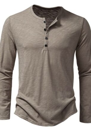 Men Henley T-Shirt