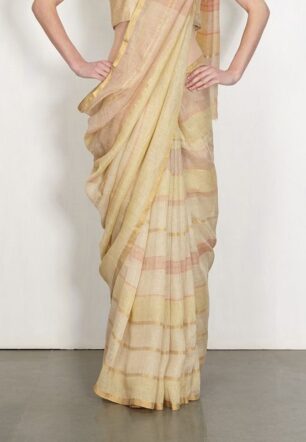 Women Linen Saree